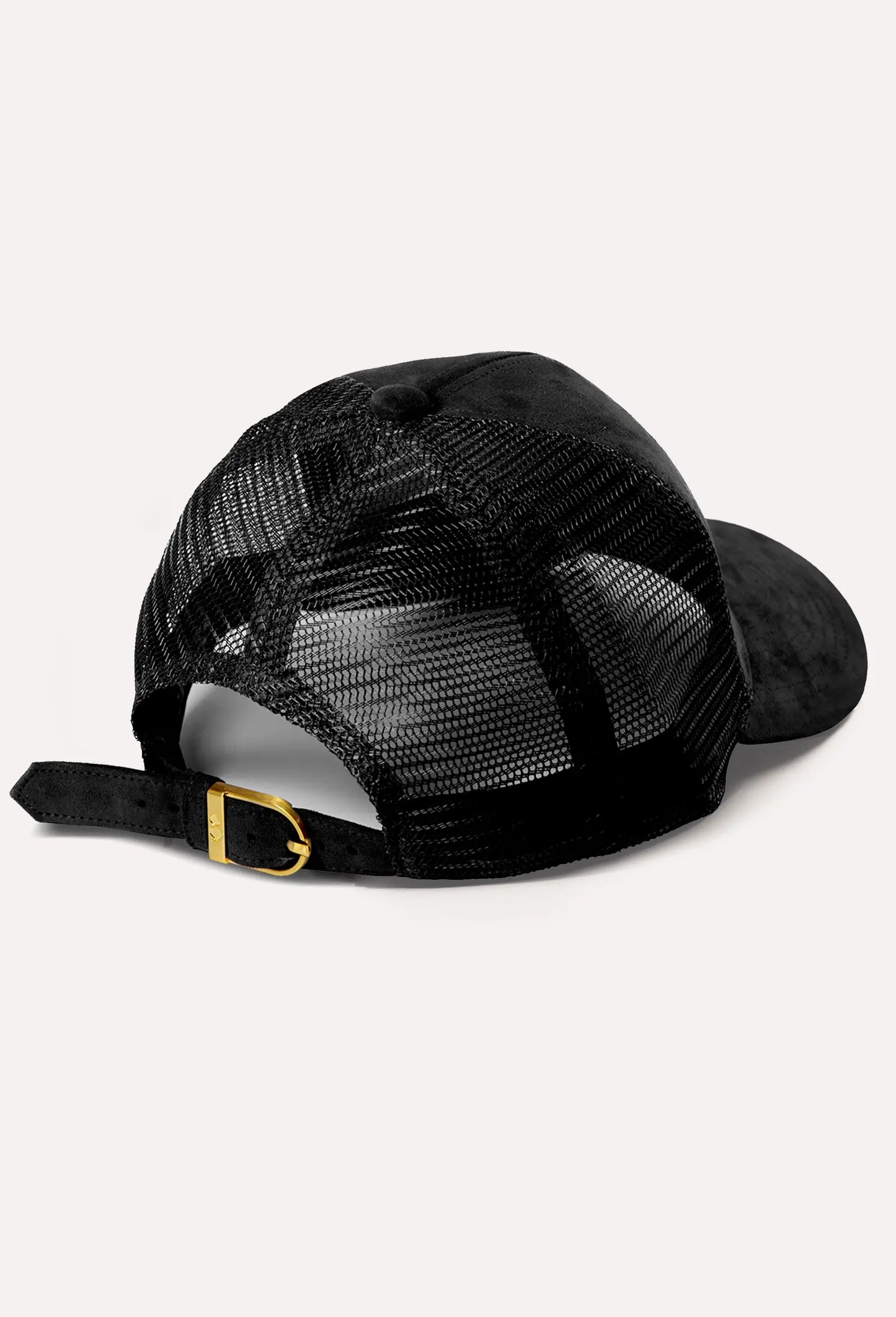 DSL-055 Trucker Black Suede / Gold