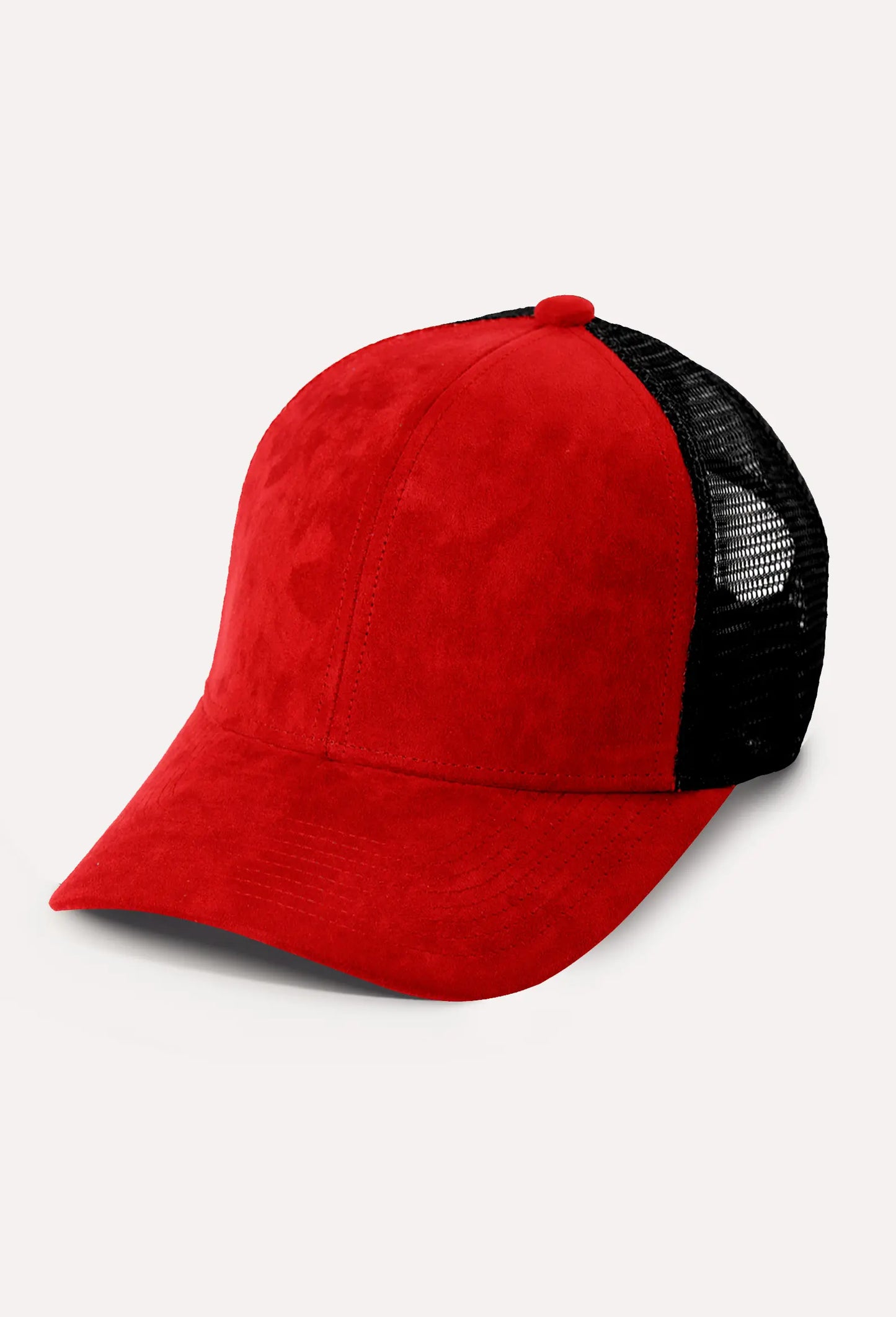 DSL-055 Trucker Fire Red Suede / Gold