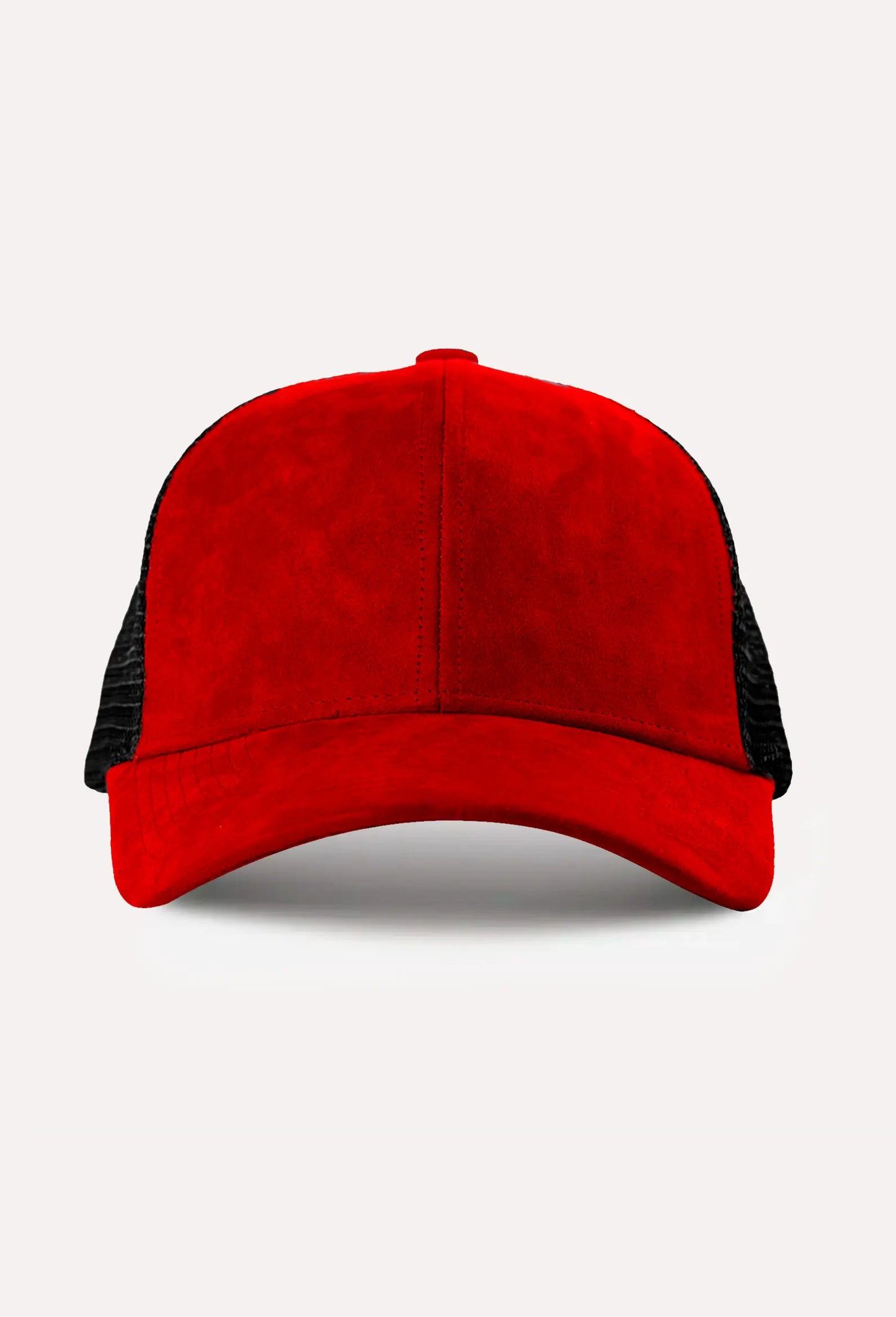 DSL-055 Trucker Fire Red Suede / Gold